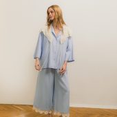 Milky Collar With Front Closure Tie, Dressy Collar Accessory, Removeable Neck Accessorize For Women, Openwork Peter Pan Collar Necklace