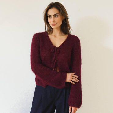 Handmade Mohair Knit Cardigan: Cozy Lightweight Sweater
