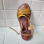 Handmade Moroccan Leather Sandals - Boho Summer Shoes - Ethnic Flat Shoes - Braided Leather Flip Flops - Artisan Beach Sandals -