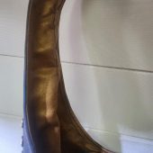 Moroccan Blue Leather Tote Bag – Handmade Studded Shoulder Purse – Boho Chic Bag With Silver Accents – Soft Interior – Large & Small Sizes